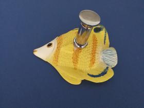 Accesorios baño en poliéster 943 - Percha pared Infantil pez