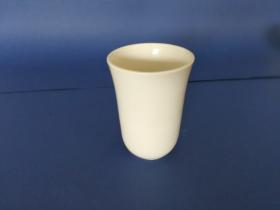 Accesorios baño en madera y porcelana 827 - Vaso encimera Ébano porcelana blanca