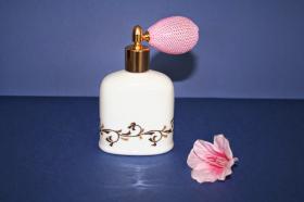 Accesorios baño en madera y porcelana 23181 - Perfumador Venus laurel marrón