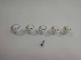  5  tiradores de porcelana 12121 - Tirador de porcelana 5 unidades osito