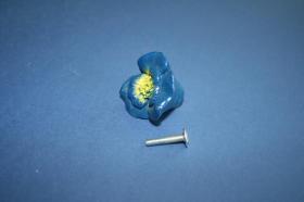 Tiradores de muebles 1187 - Tirador poliéster amapola azul